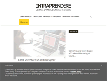 Tablet Screenshot of intraprendere.net